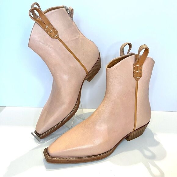 We The Free Wesley Pink Leather Western Cowboy Boots New in Box - Picture 1 of 16